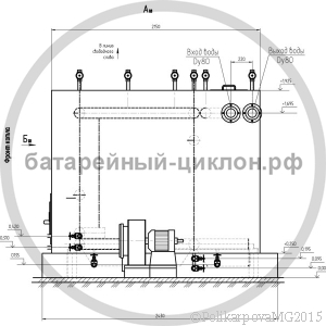 Чертеж котла 0,6 МВт твердотопливного с РПК