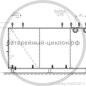 Чертеж котла 1,1 МВт на газе вид 2