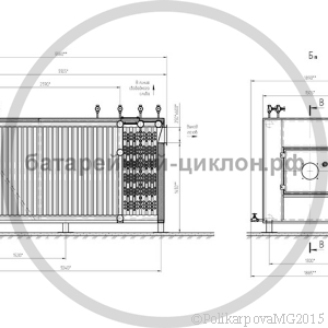 Чертеж котла 1,1 МВт на газе
