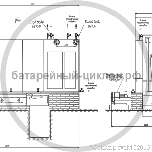 Чертеж котла 1,5 МВт твердотопливного с ТШПМ