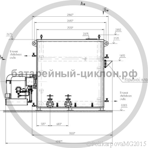 Чертеж котла 1,8 МВт на газе