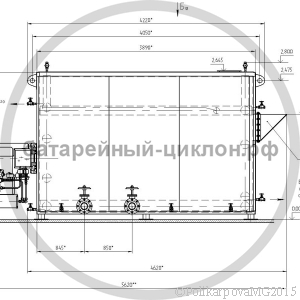 Чертеж котла 2,2 МВт на газе
