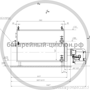 Чертеж котла 500 кВт на газе вид 2