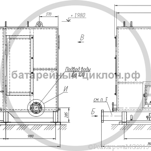 Чертеж котла 700 кВт