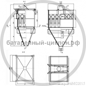 Циклон БЦ 259. Чертеж