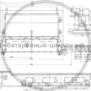 Чертеж топки ТЧЗМ 2,7/8,0. Вид 2