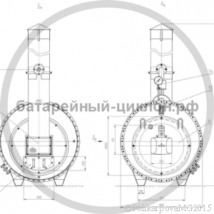 Чертеж КП-300 на дизеле. Вид 2
