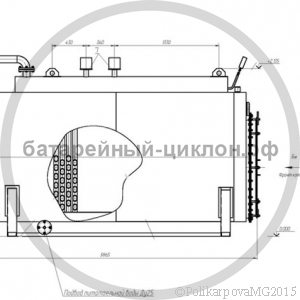 Чертеж КП 700 на газе. Вид 1