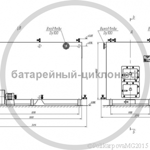 Чертеж дровяного котла 1,1 МВт