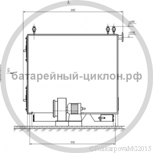Чертеж дровяного котла 400 кВт
