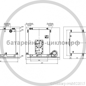 Чертеж дровяного котла 800 кВт